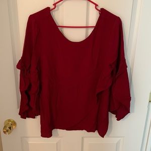 Burgundy Express Blouse
